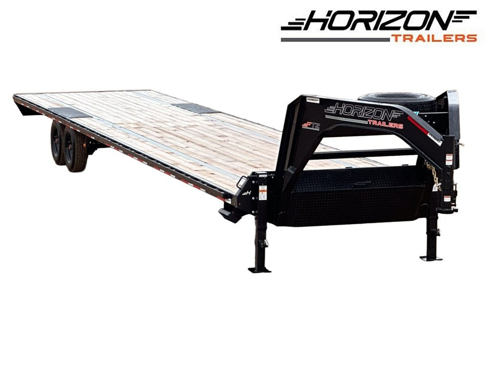 40' Horizon FTZ Gooseneck Hotshot Non-CDL Deckover Trailer Straight Deck - (2) 8k Axles - Hotshot Non-CDL/DO 8K SD - Stryker Dealership Group