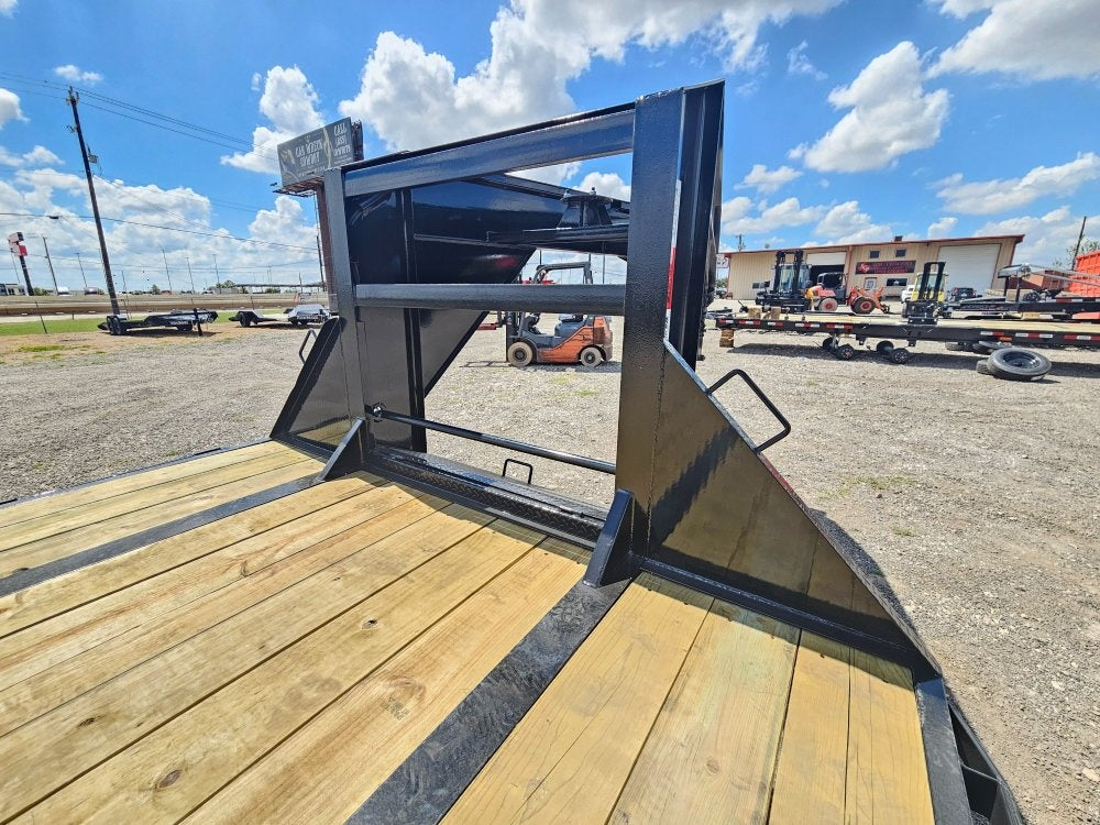 40' Hotshot Elite Gooseneck SD 10k Axles - Derated 12k GVWR - 18ply Tires & Spare & 10' Aluminum Ram - Deckover Trailers/Hotshot - Stryker Dealership Group