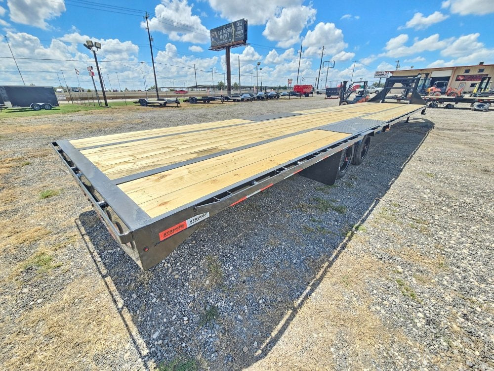 40' Hotshot Elite Gooseneck SD 10k Axles - Derated 12k GVWR - 18ply Tires & Spare & 10' Aluminum Ram - Deckover Trailers/Hotshot - Stryker Dealership Group