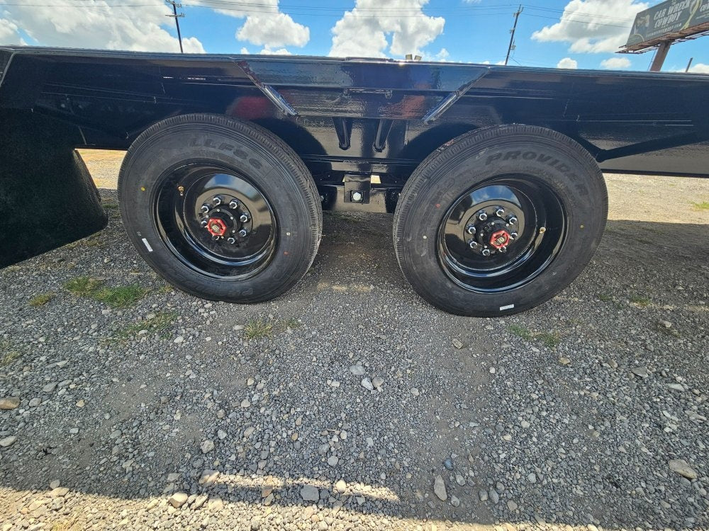 40' Hotshot Elite Gooseneck SD 10k Axles - Derated 12k GVWR - 18ply Tires & Spare & 10' Aluminum Ram - Deckover Trailers/Hotshot - Stryker Dealership Group