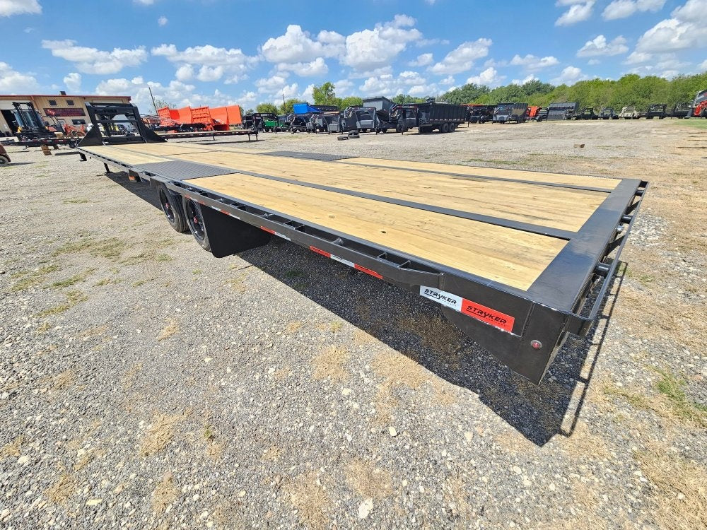 40' Hotshot Elite Gooseneck SD 10k Axles - Derated 12k GVWR - 18ply Tires & Spare & 10' Aluminum Ram - Deckover Trailers/Hotshot - Stryker Dealership Group