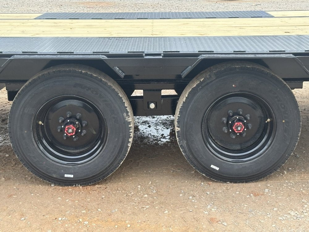 40' Hotshot Elite Gooseneck SD 10k Axles - Derated 12k GVWR - 18ply Tires & Spare & 10' Aluminum Ram - 10K SD SS/Deckover Trailers - Stryker Dealership Group