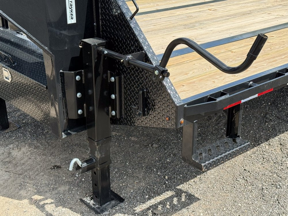 40' Hotshot Elite Gooseneck SD 10k Axles - Derated 12k GVWR - 18ply Tires & Spare & 10' Aluminum Ram - 10K SD SS/Deckover Trailers - Stryker Dealership Group
