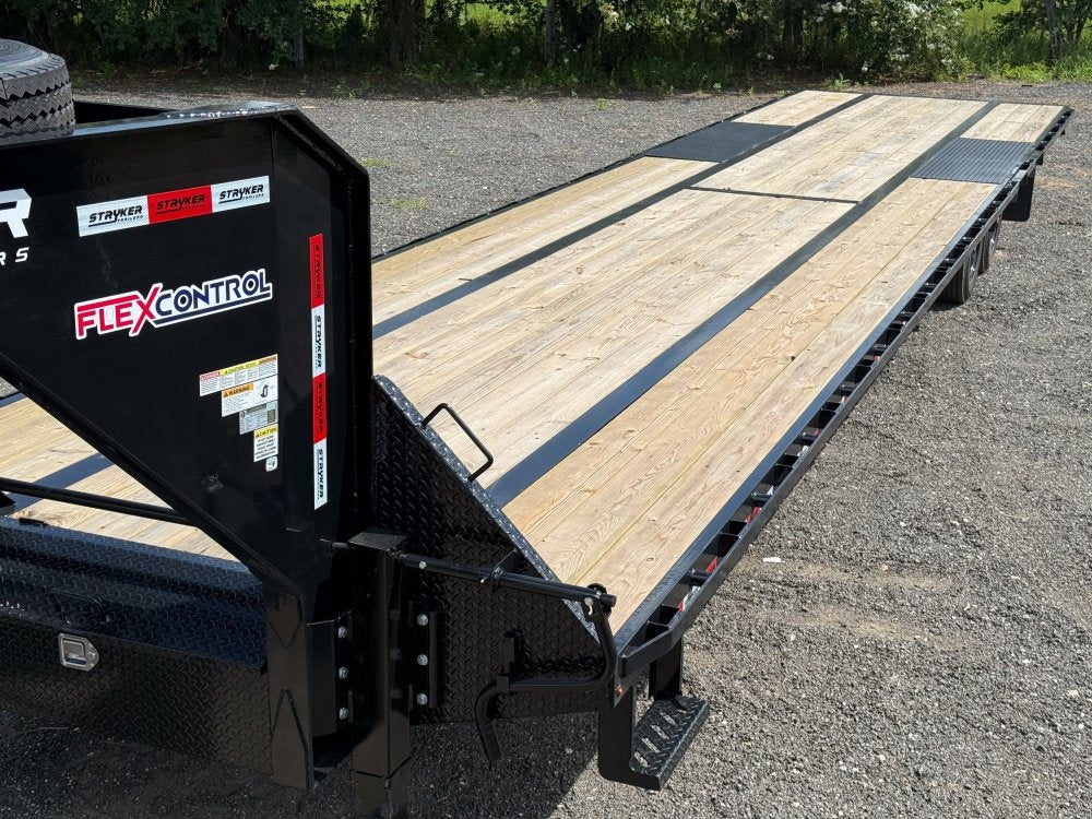 40' Hotshot Elite Gooseneck SD 10k Axles - Derated 12k GVWR - 18ply Tires & Spare & 10' Aluminum Ram - 10K SD SS/Deckover Trailers - Stryker Dealership Group