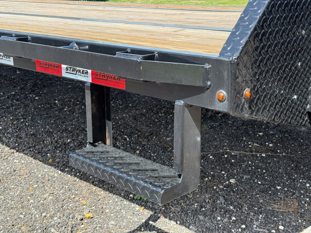 40' Hotshot Elite Gooseneck SD 10k Axles - Derated 12k GVWR - 18ply Tires & Spare & 10' Aluminum Ram - 10K SD SS/Deckover Trailers - Stryker Dealership Group