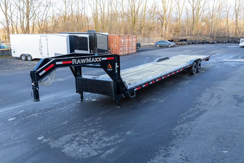 40' LDX Gooseneck 102" Wide (2) 10k Axles 18ply Tires Slide Out Ramps 112924 - Equipment Trailers - Stryker Dealership Group