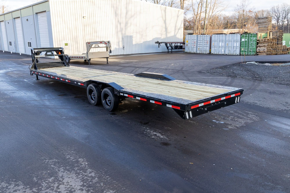 40' LDX Gooseneck 102" Wide (2) 10k Axles 18ply Tires Slide Out Ramps 112924 - Equipment Trailers - Stryker Dealership Group