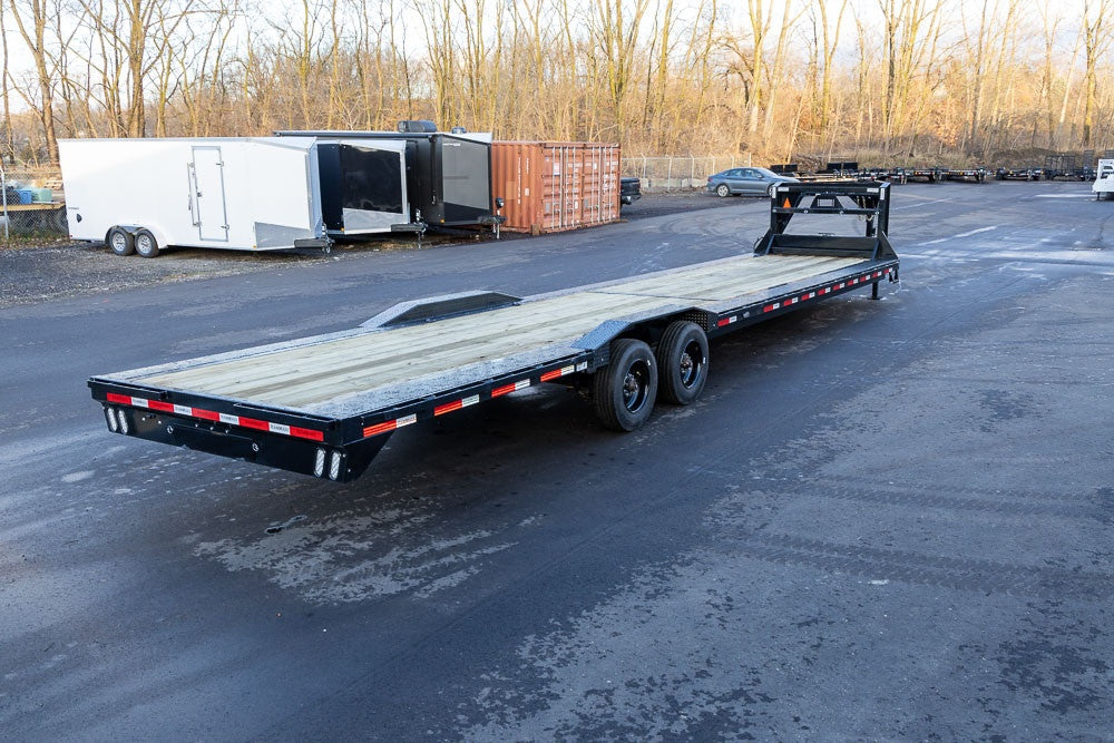 40' LDX Gooseneck 102" Wide (2) 10k Axles 18ply Tires Slide Out Ramps 112924 - Equipment Trailers - Stryker Dealership Group