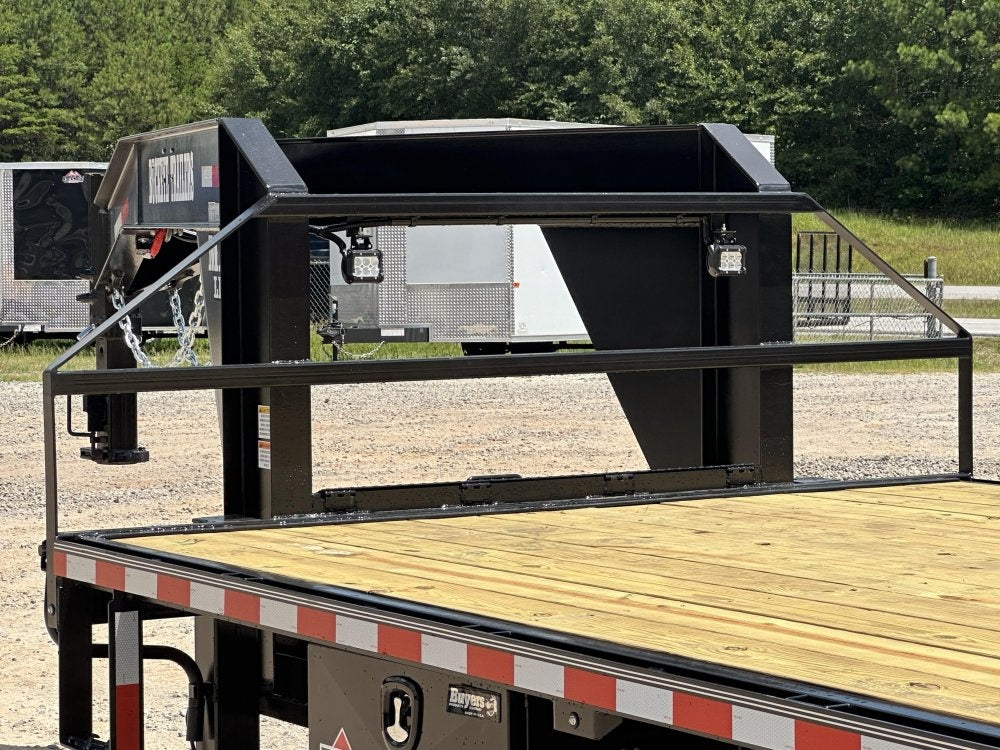 40" Max Light Gooseneck Hotshot Trailer (2) 10K Axles, 102" Wide, 10' Aluminum Ramps - 10K SD SS/Deckover Trailers - Stryker Dealership Group