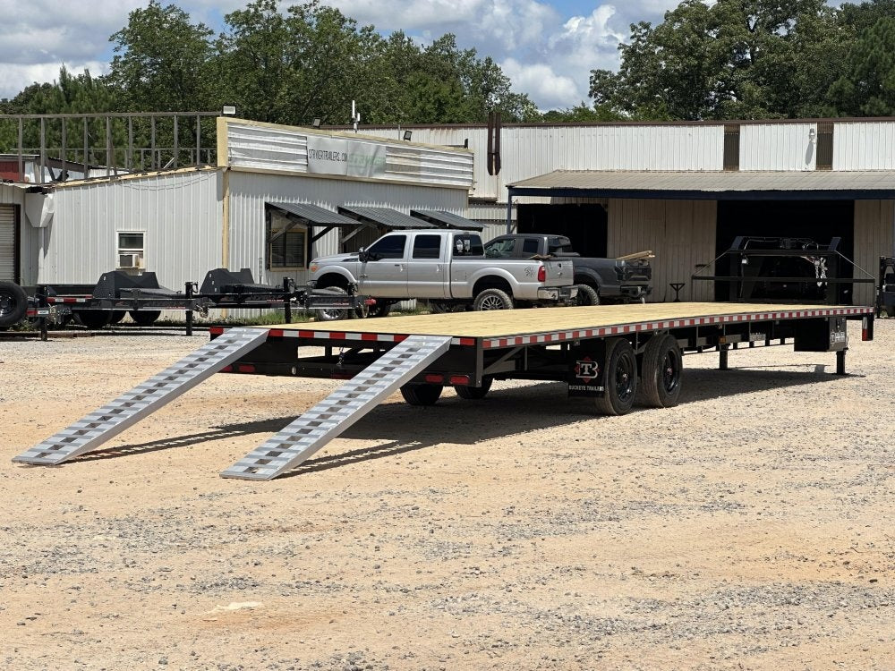 40" Max Light Gooseneck Hotshot Trailer (2) 10K Axles, 102" Wide, 10' Aluminum Ramps - 10K SD SS/Deckover Trailers - Stryker Dealership Group