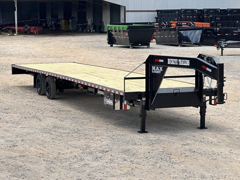 40" Max Light Gooseneck Hotshot Trailer (2) 10K Axles, 102" Wide, 10' Aluminum Ramps - 10K SD SS/Deckover Trailers - Stryker Dealership Group