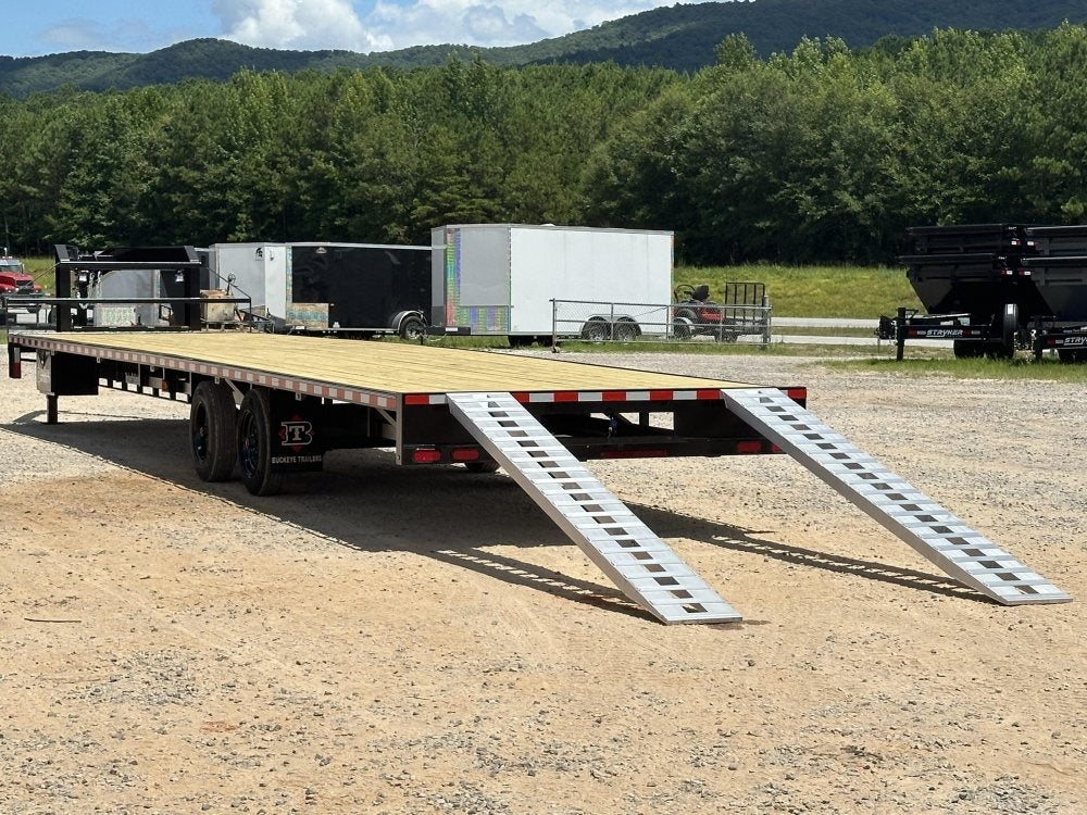 40" Max Light Gooseneck Hotshot Trailer (2) 10K Axles, 102" Wide, 10' Aluminum Ramps - 10K SD SS/Deckover Trailers - Stryker Dealership Group