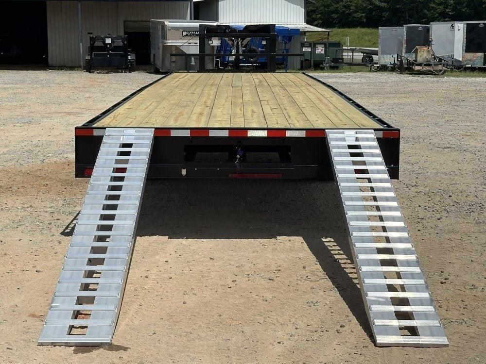 40" Max Light Gooseneck Hotshot Trailer (2) 10K Axles, 102" Wide, 10' Aluminum Ramps - Hotshot Non-CDL - DO 10K SD SS - Stryker Dealership Group