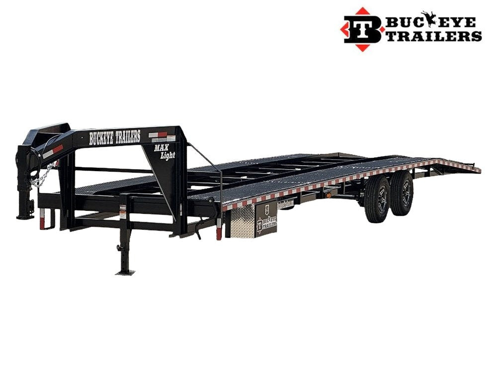 40' Max Lite Gooseneck Mesh Car Hauler (2) 8K Axles 102" Wide - Truck & Van Trailers/Multi Car Haulers - Stryker Dealership Group
