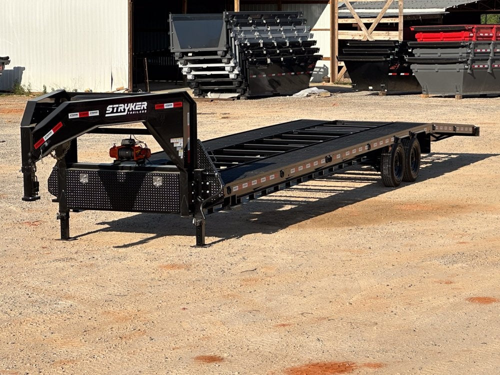 40' Mesh Deck (2) 8k Axles - 12k GVWR Derated- 14 Ply Tires w/Spare - 10' Aluminum Ramps - Warrior W - Truck & Van Trailers - Stryker Dealership Group
