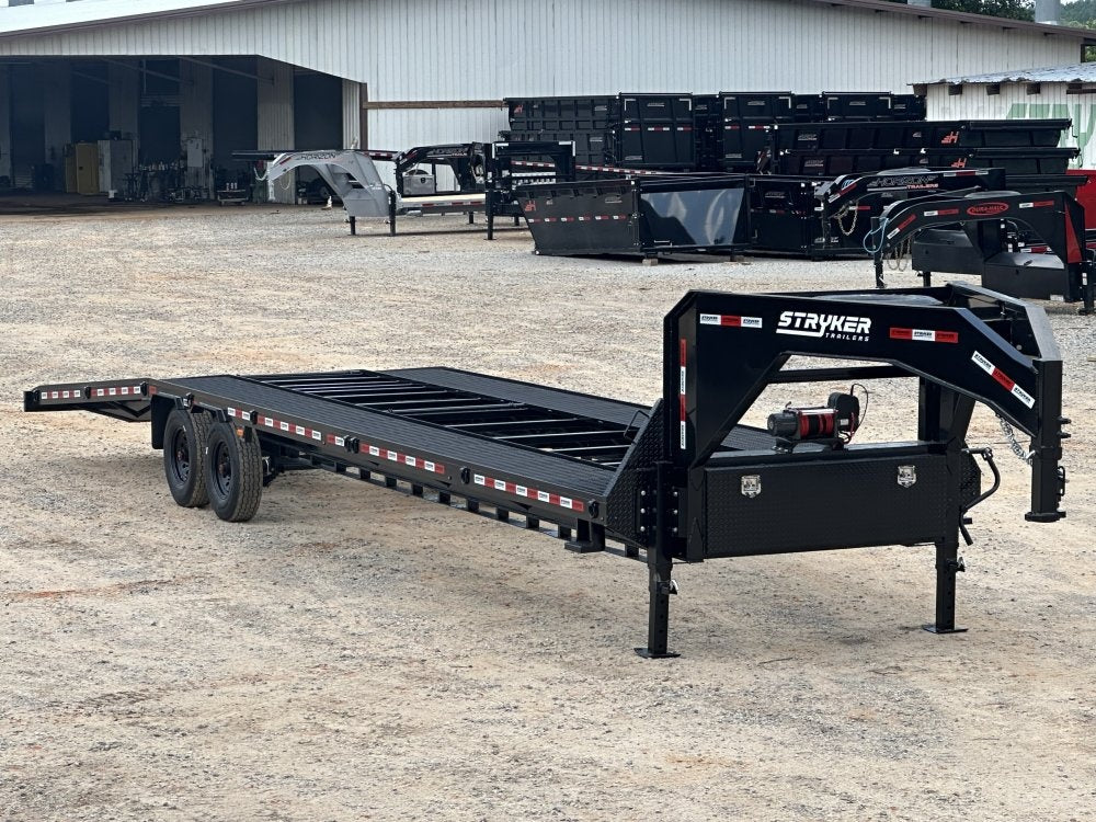 40' Mesh Deck (2) 8k Axles - 12k GVWR Derated- 14 Ply Tires w/Spare - 10' Aluminum Ramps - Warrior W - Truck & Van Trailers/Multi Car Haulers - Stryker Dealership Group