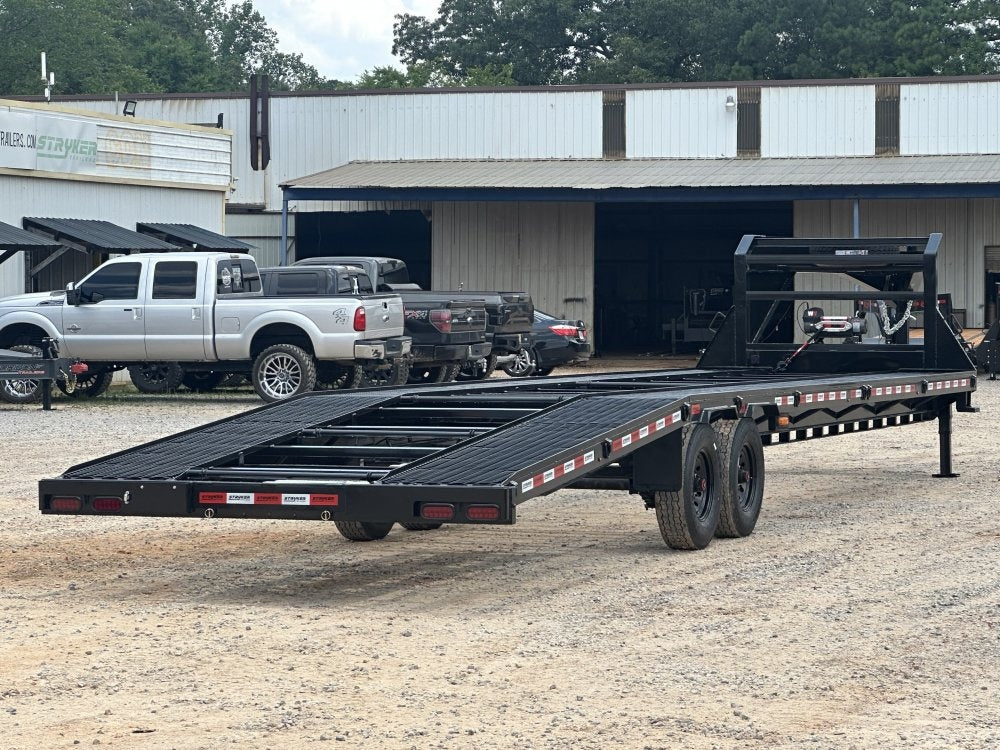40' Mesh Deck (2) 8k Axles - 12k GVWR Derated- 14 Ply Tires w/Spare - 10' Aluminum Ramps - Warrior W - Truck & Van Trailers/Multi Car Haulers - Stryker Dealership Group