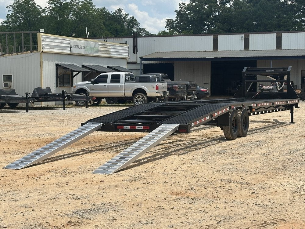40' Mesh Deck (2) 8k Axles - 12k GVWR Derated- 14 Ply Tires w/Spare - 10' Aluminum Ramps - Warrior W - Truck & Van Trailers/Multi Car Haulers - Stryker Dealership Group