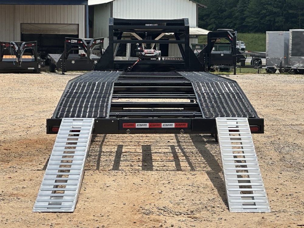40' Mesh Deck (2) 8k Axles - 12k GVWR Derated- 14 Ply Tires w/Spare - 10' Aluminum Ramps - Warrior W - Truck & Van Trailers/Multi Car Haulers - Stryker Dealership Group