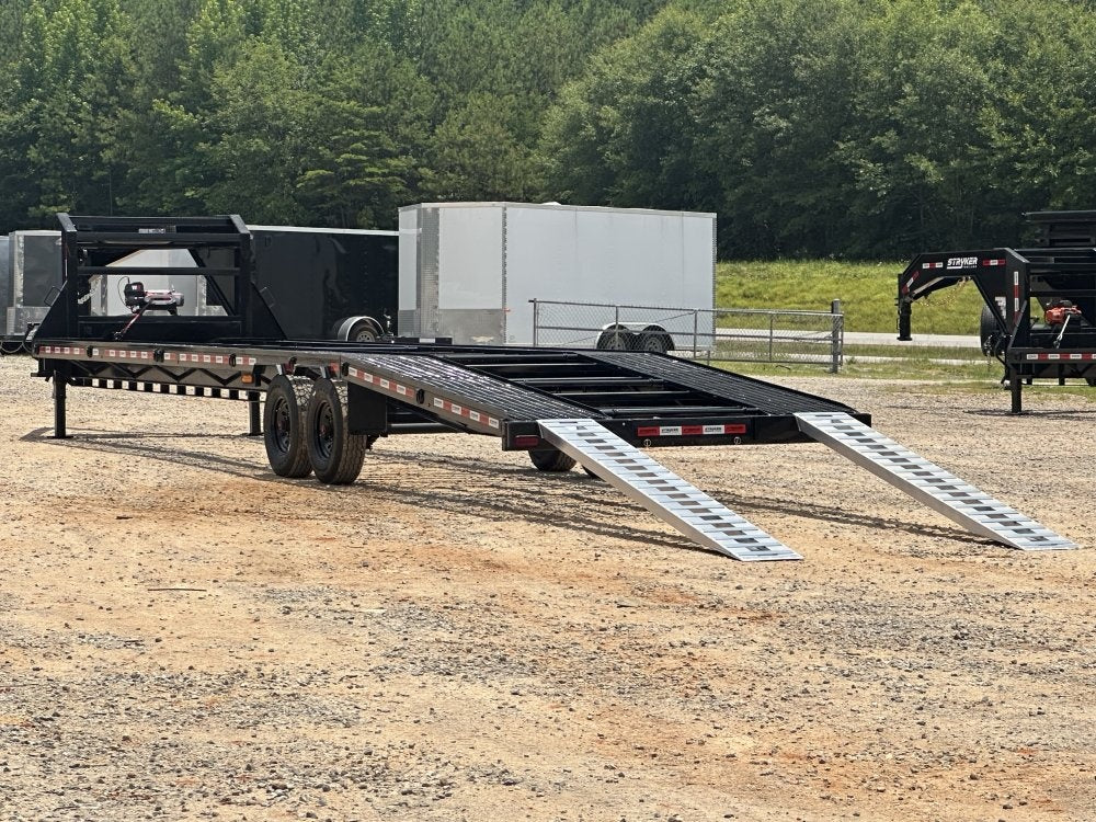 40' Mesh Deck (2) 8k Axles - 12k GVWR Derated- 14 Ply Tires w/Spare - 10' Aluminum Ramps - Warrior W - Truck & Van Trailers/Multi Car Haulers - Stryker Dealership Group