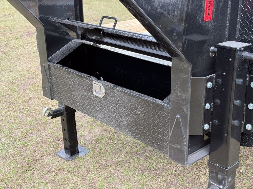 40' Stryker Gooseneck (2) 10K Axles Mega Ramps 18 Ply Tires - Derated - Deckover Trailers/Hotshot - Stryker Dealership Group