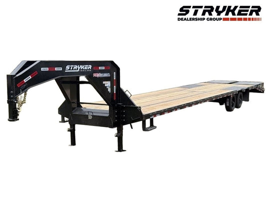 40' Stryker Gooseneck (2) 10K Axles Mega Ramps 18 Ply Tires - Derated - 10K MR SS/Deckover Trailers - Stryker Dealership Group