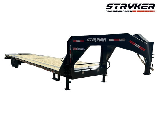 40' Stryker Gooseneck (2) 10K Axles Mega Ramps 18 Ply Tires - Derated - Hotshot Non-CDL/DO 10K MR SS - Stryker Dealership Group