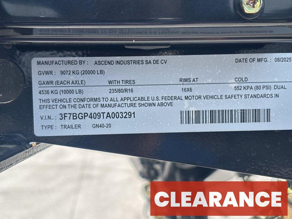 40' Stryker Gooseneck (2) 10K Axles Mega Ramps Dual Wheels - Dual Wheel Deckover - DO 10K MR DW - Stryker Dealership Group