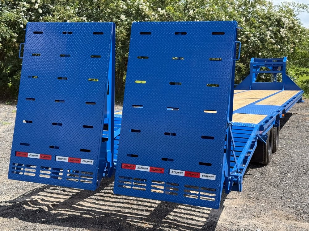 40' Stryker Gooseneck (2) 12K Axles Mega Ramps Dual Wheels - 12K MR/Deckover Trailers - Stryker Dealership Group