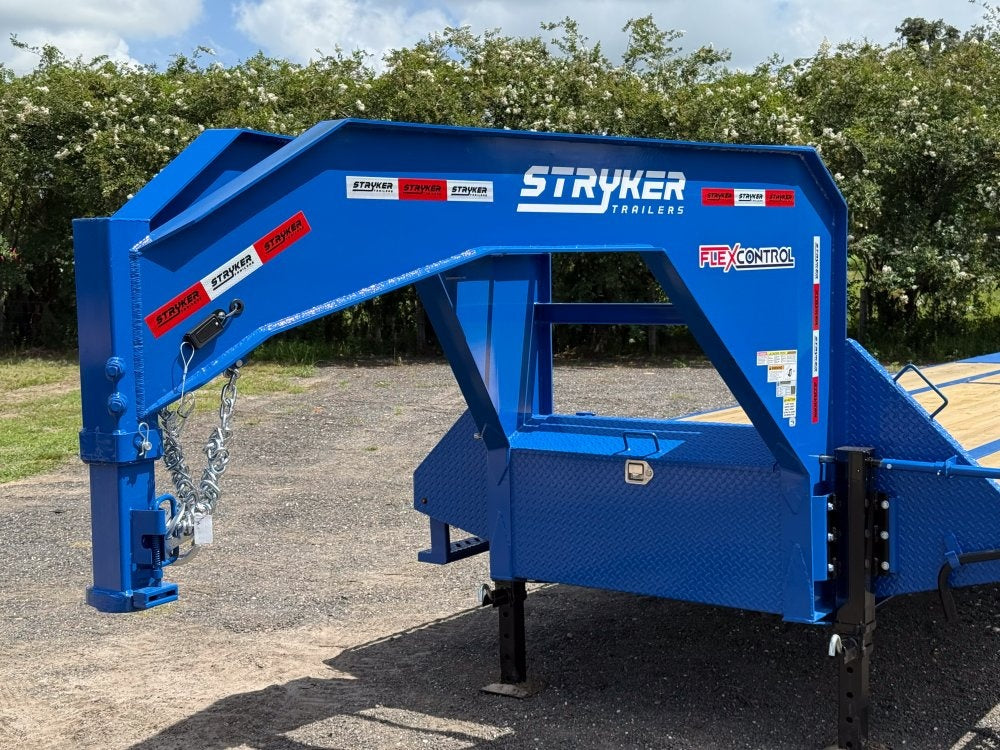 40' Stryker Gooseneck (2) 12K Axles Mega Ramps Dual Wheels - 12K MR/Deckover Trailers - Stryker Dealership Group