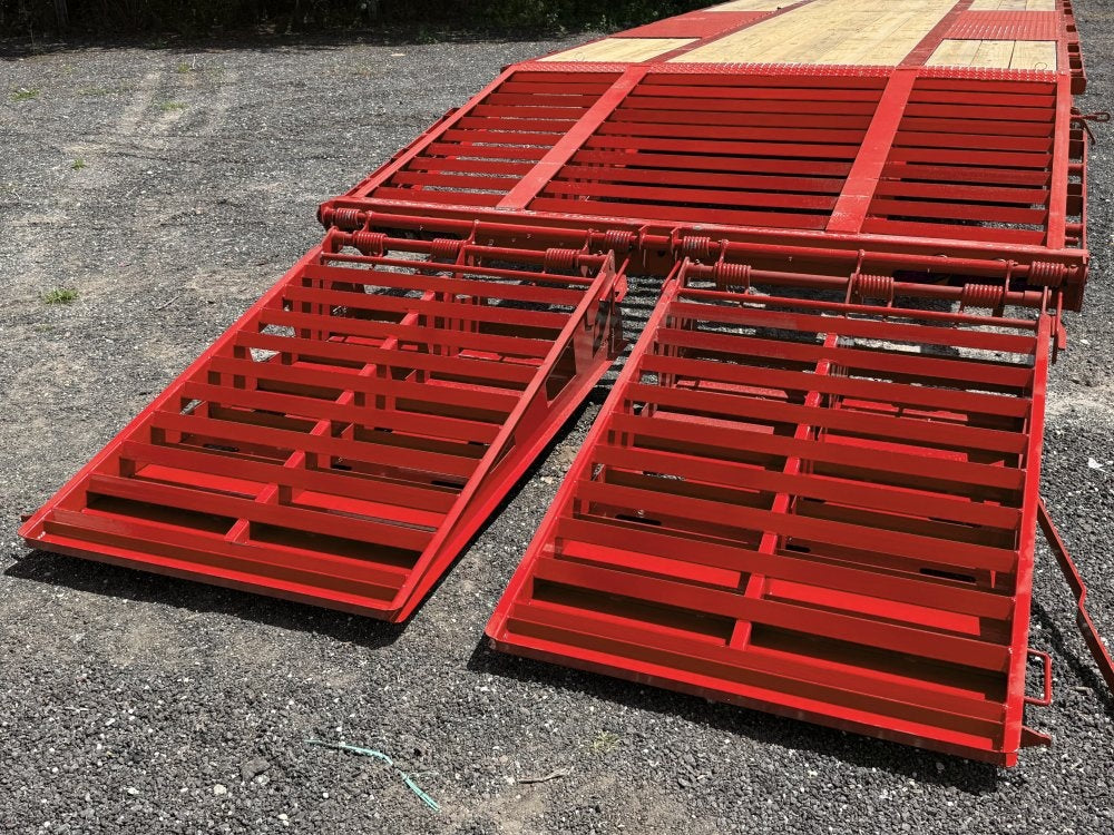 40' Stryker Gooseneck (2) 12K Axles Mega Ramps Dual Wheels - 12K MR/Deckover Trailers - Stryker Dealership Group