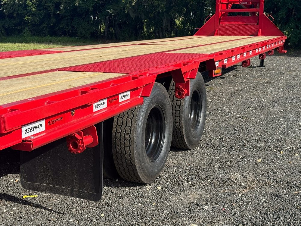40' Stryker Gooseneck (2) 12K Axles Mega Ramps Dual Wheels - 12K MR/Deckover Trailers - Stryker Dealership Group