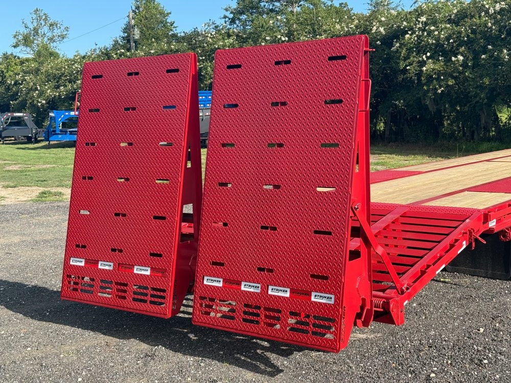 40' Stryker Gooseneck (2) 12K Axles Mega Ramps Dual Wheels - 12K MR/Deckover Trailers - Stryker Dealership Group