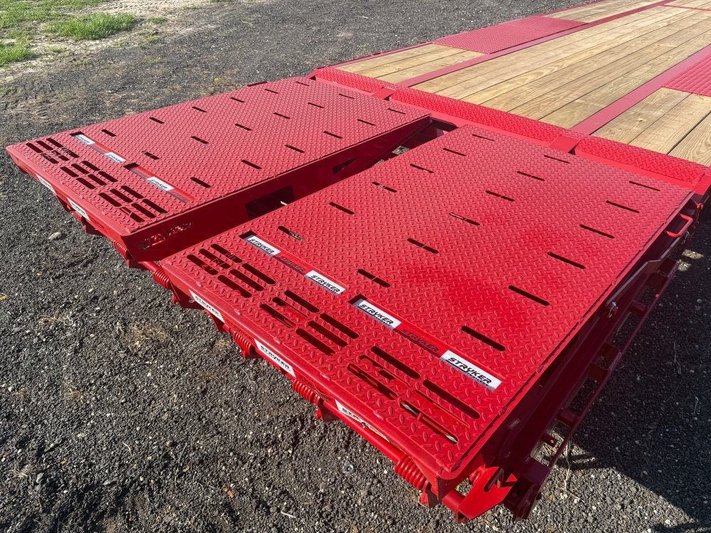 40' Stryker Gooseneck (2) 12K Axles Mega Ramps Dual Wheels - 12K MR/Deckover Trailers - Stryker Dealership Group
