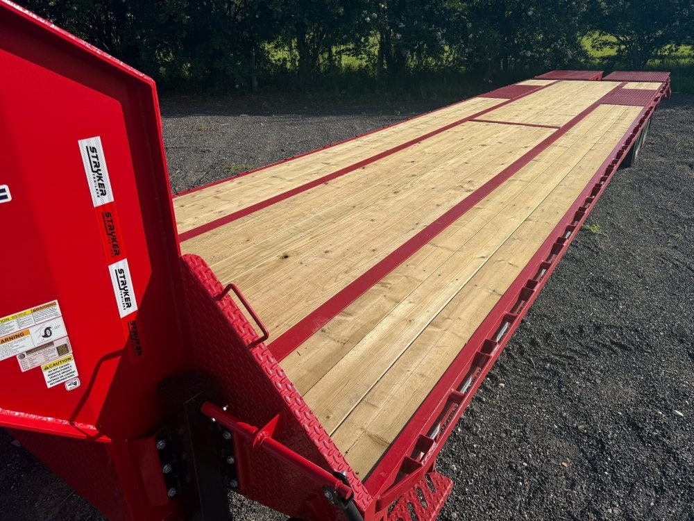 40' Stryker Gooseneck (2) 12K Axles Mega Ramps Dual Wheels - 12K MR/Deckover Trailers - Stryker Dealership Group