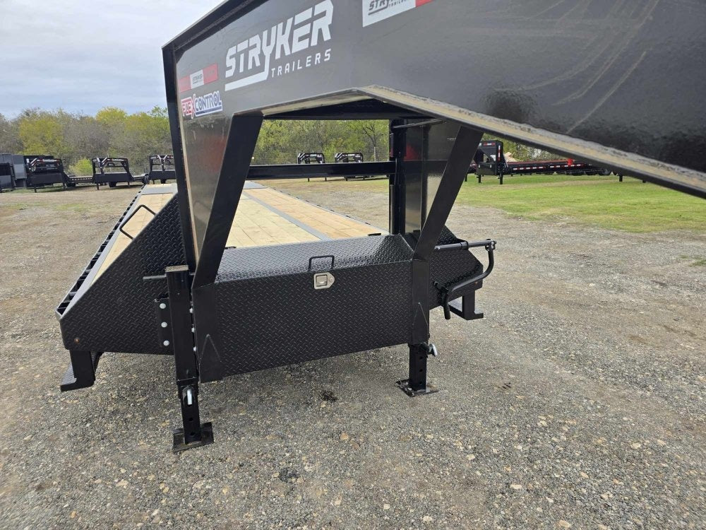 40' Stryker Gooseneck (2) 12K Axles Mega Ramps Dual Wheels - 12K MR/Deckover Trailers - Stryker Dealership Group