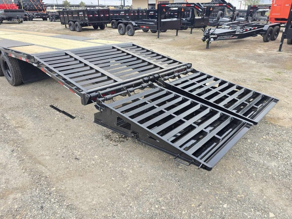 40' Stryker Gooseneck (2) 12K Axles Mega Ramps Dual Wheels - 12K MR/Deckover Trailers - Stryker Dealership Group