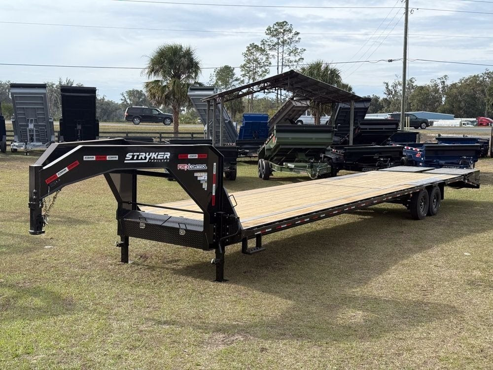 40' Stryker Gooseneck (2) 8K Axles Mega Ramps 14 ply Tires - Deckover Trailers - Stryker Dealership Group