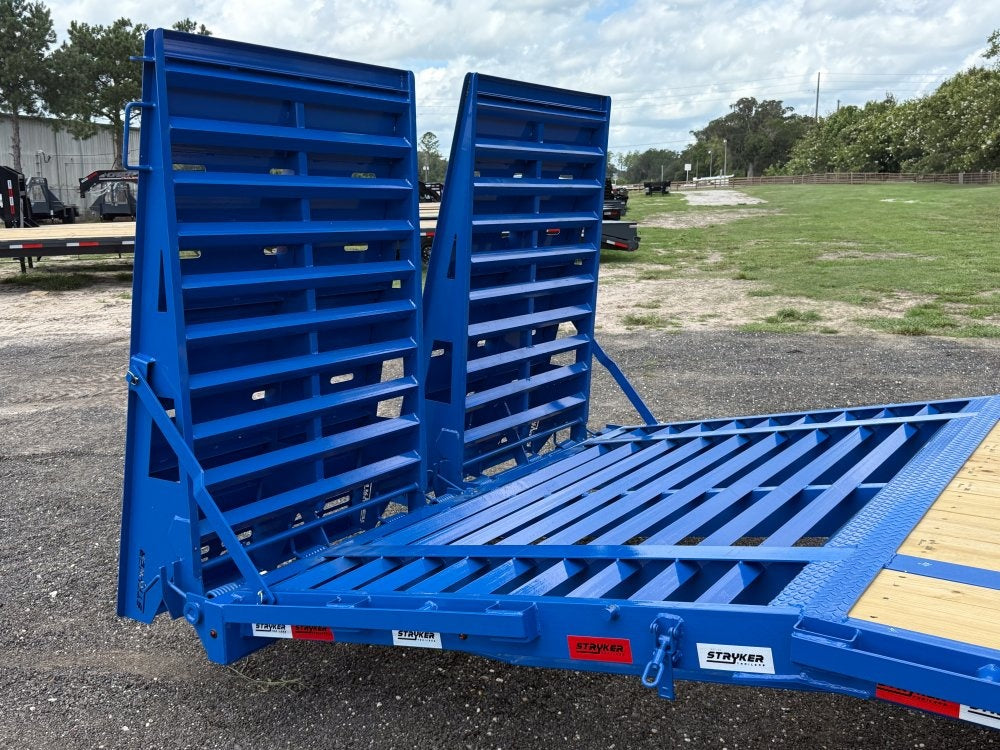 40' Stryker Gooseneck (2) 8K Axles Mega Ramps 14 ply Tires - Hotshot Non-CDL/DO 8K MR - Stryker Dealership Group