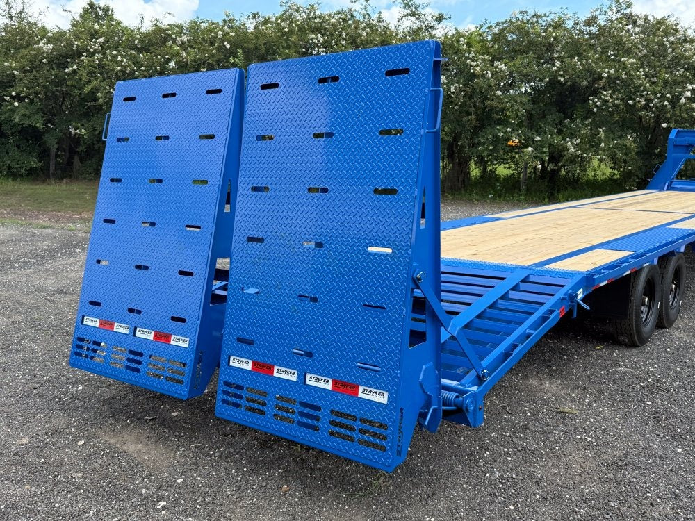 40' Stryker Gooseneck (2) 8K Axles Mega Ramps 14 ply Tires - Hotshot Non-CDL/DO 8K MR - Stryker Dealership Group