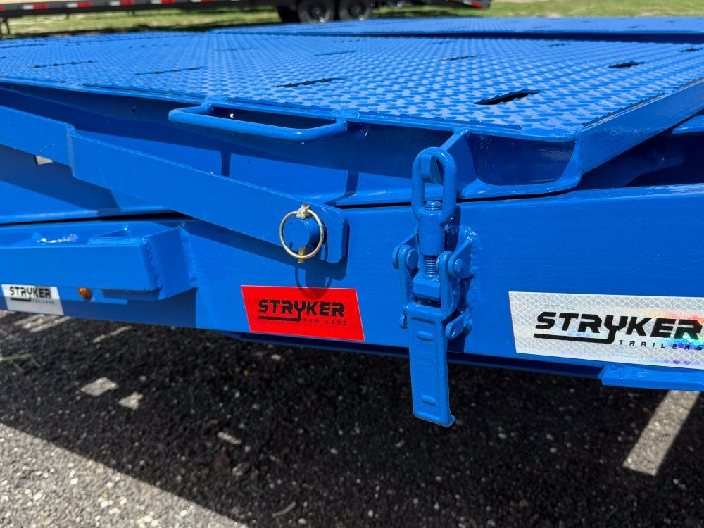 40' Stryker Gooseneck (2) 8K Axles Mega Ramps 14 ply Tires - Hotshot Non-CDL/DO 8K MR - Stryker Dealership Group