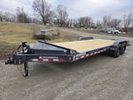 22' Iron Bull EWB Bumper Pull Equipment Trailer Mega Ramps - (2) 7,000 lb Axles 112609