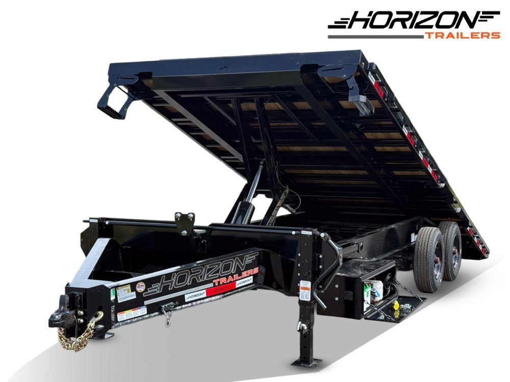24' Horizon FFT Bumper Pull Full Deckover Tilt Trailer - (2) 10K Axles 018031