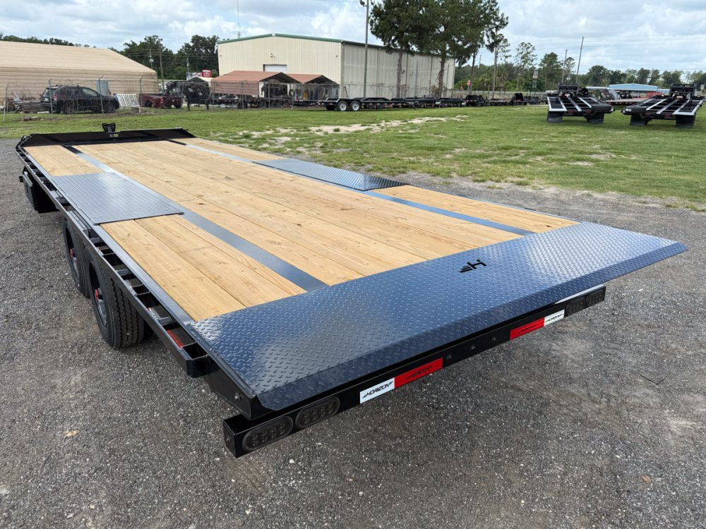 24' Horizon FFT Bumper Pull Full Deckover Tilt Trailer - (2) 10K Axles 018031
