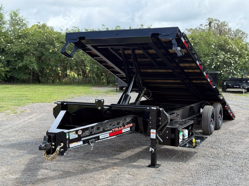 24' Horizon FFT Bumper Pull Full Deckover Tilt Trailer - (2) 10K Axles 018031