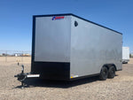 8.5 x 16 Journey SE Flat Top Sloped V Nose Car Hauler (2) 3500 lbs Axles 135048