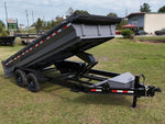 16' Stryker EDT Bumper Pull Dump Trailer 20" Side Walls - (2) 7k Axles 4050
