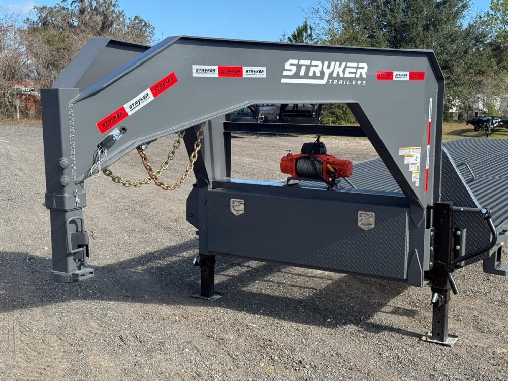 44' Stryker Gooseneck Mesh Deck Multi Car Hauler (3) 7k Axles - 12k GVWR Derated 004696 - Stryker Dealership Group