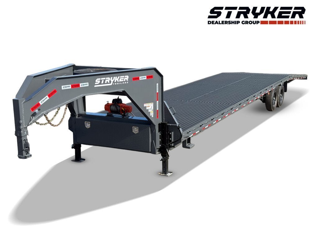 44' Stryker Gooseneck Mesh Deck Multi Car Hauler (3) 7k Axles - 12k GVWR Derated 004696 - Stryker Dealership Group