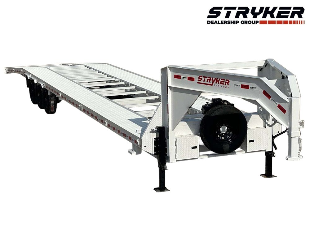 44' Stryker Gooseneck Mesh Deck Multi Car Hauler (3) 7k Axles - 12k GVWR Derated 004771 - Stryker Dealership Group